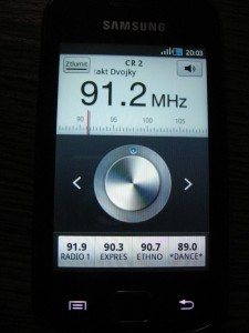 Samsung Galaxy Gio - FM rádio
