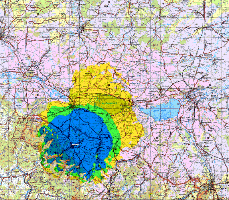 mapka Javornk/Partyznsk 90.7 MHz/100W itu370ca