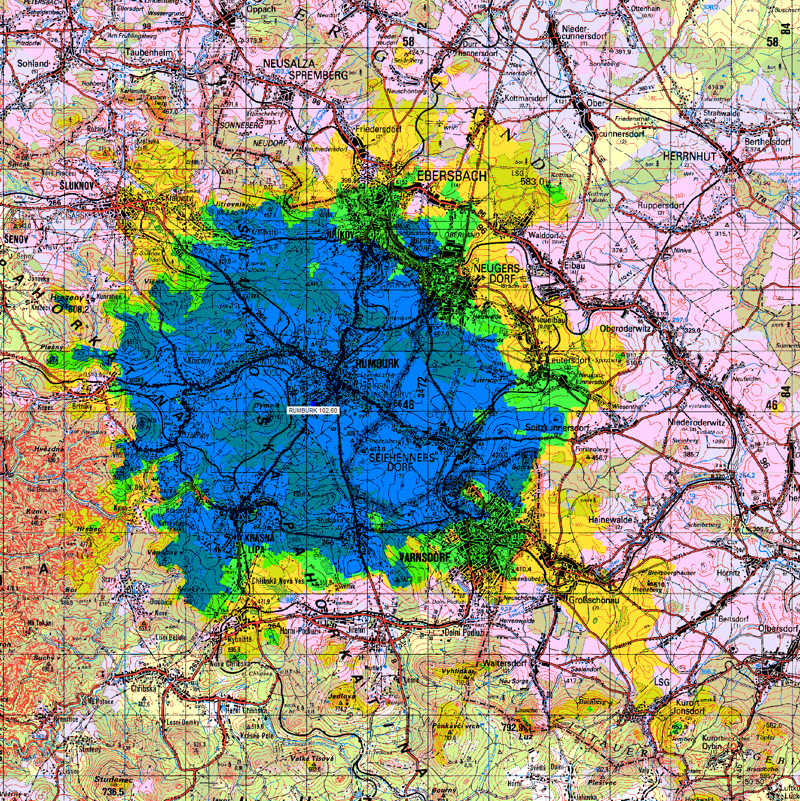 Pokryt Hey Radia 102.6 MHz/100W
