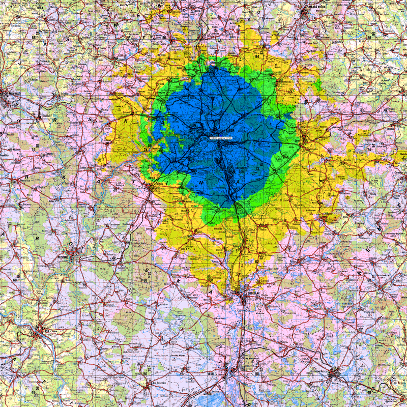mapka Tbor-prmyslov tvr (komn) 107.8 MHz/100W itu370ca