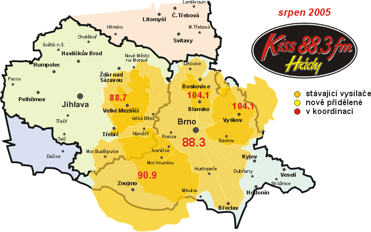 Pokryt Radia Kiss Hdy