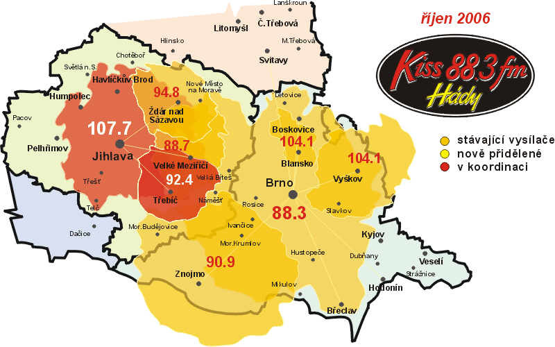 Pokryt Radia Kiss Hdy