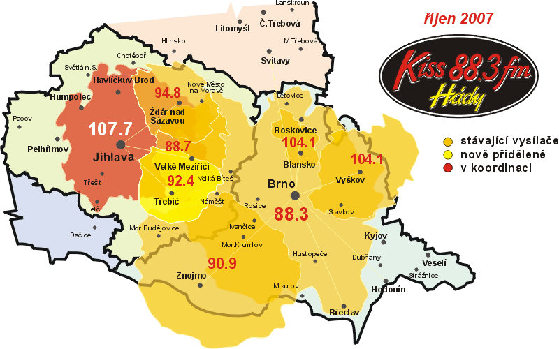 Pokryt Radia Kiss Hdy