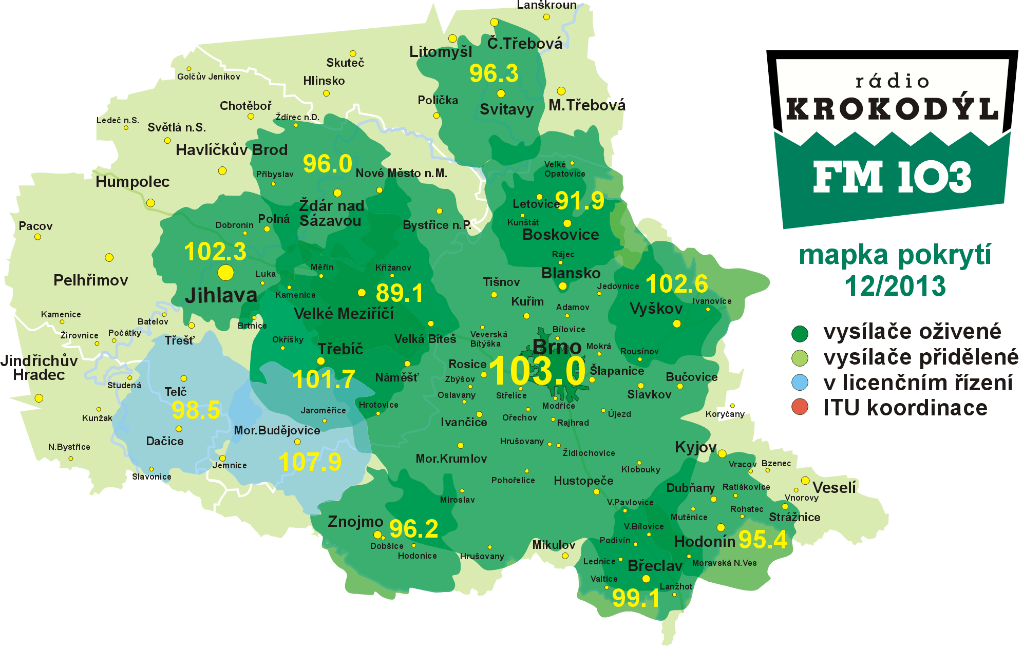Pokryt Radia Krokodl, podzim 2014