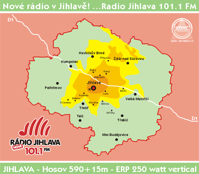 Radio Jihlava - pokryt