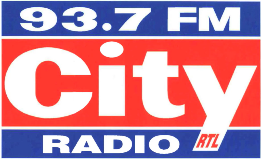 Logo Radio City 93.7 FM RTL 1994