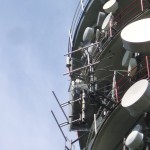 Brno - Hády - detail doplňkových antén BBC a E2