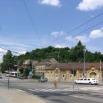 Brno - Husovice - celkový pohled na kopec s vysílačem