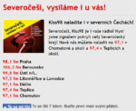 Kiss 98 nově pokrývá celý Severočeský kraj. Severočeský?